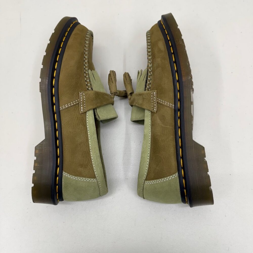 Dr Martens Adrian Green Slip On Tassel Loafers Shoes Mens size 9 Womens 10 - Picture 6 of 8